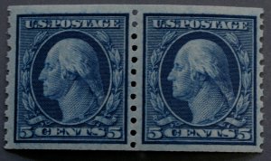 United States #496 5 Cent Washington Coil Pair MNH