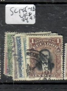 ECUADOR    SC 145-148   VFU        P0226H