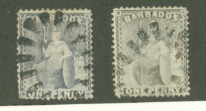 Barbados #51/51b  Single