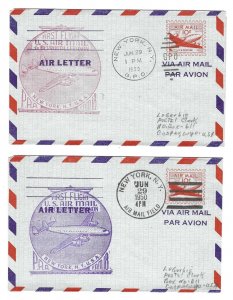 US LEBANON 1950 FOUR FIRST FLIGHT PAN AMERICA AIRLINE, BOSTON & NEW YORK