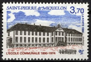 St. Pierre & Miquelon 607 MNH Architecture Parochial School ZAYIX 0524S0172M