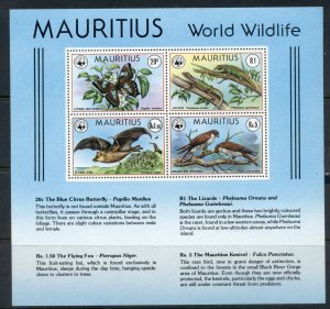 Mauritius 1978 WWF Wildlife Protection MS Muh