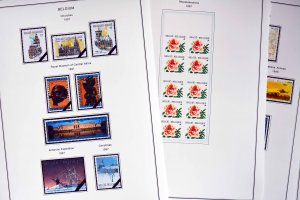 COLOR PRINTED BELGIUM 1976-1999 STAMP ALBUM PAGES (94 illustrated pages)