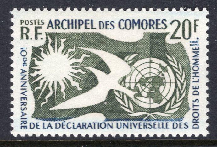 Comoro Islands 44 Human Rights MNH VF