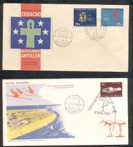 NETHERLANDS ANTILLES 6 DIFF FDC 00100343
