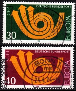 GERMANY 1973 EUROPA. Complete set, Used