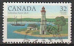 1984 Canada - Sc 1035 - used VF - 1 single - Lighthouses - Gibraltar Point, ON