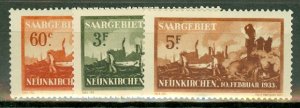 HL: Saar B44-46 MNH CV $235