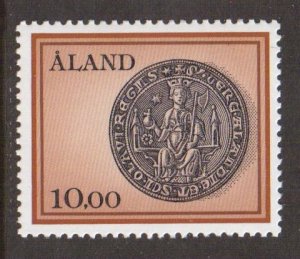 Aland islands  #20  MNH  1984  definitive set 10m  Seal