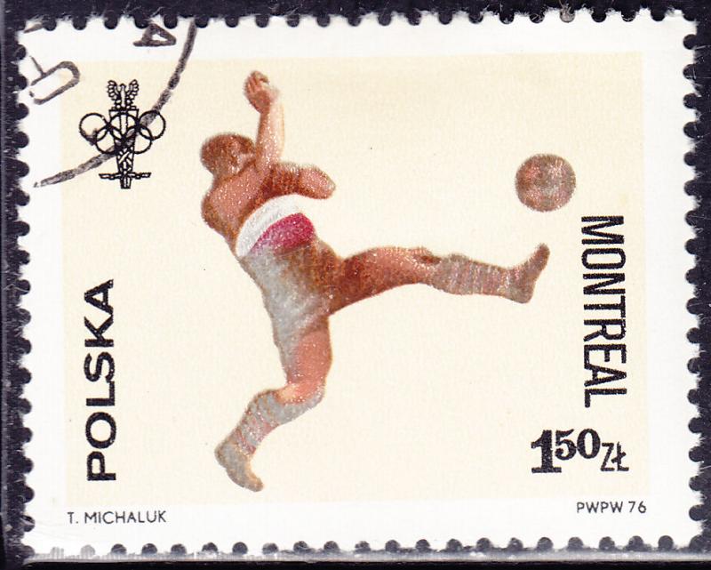 Poland 2168 Olympic Soccer 1976