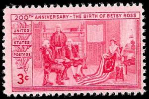 # 1004 MINT NEVER HINGED BETSY ROSS