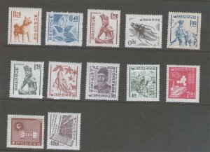 korea 1964 Sc 360a-366a,367B-368a,370a MNH/MH