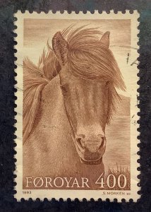 Faroe Island 1993 Scott 254 used - 400o, Original Faroe Horse