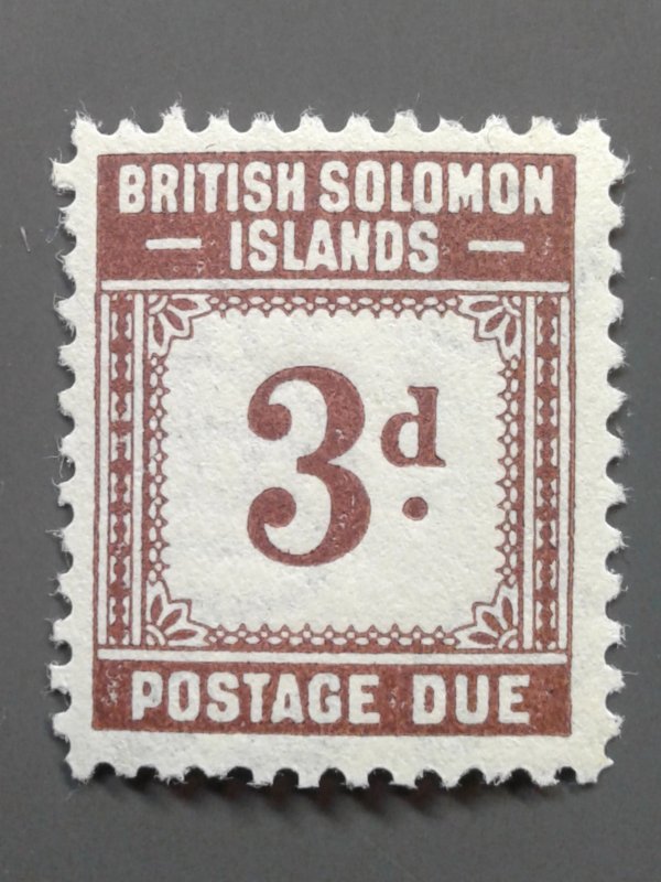 Solomon Islands J3 F-VF MLH.  Scott $ 4.75