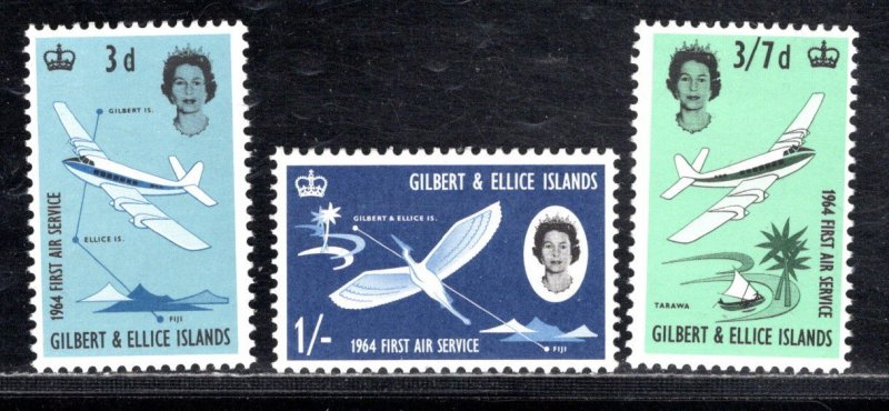 GILBERT AND ELLICE ISLANDS  SC# 79-81 FVF/MOG