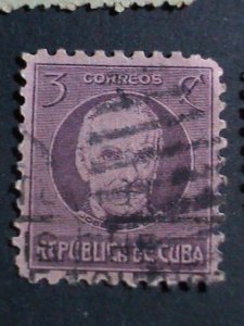 ​CUBA-1917-SC#264//279- 9 OVER 100 YEARS OLD CUBA FAMOUS PERSONS USED STAMPS