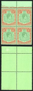 Bermuda SG119d 10/- SUPERB U/M (mounted in margin) Cat 300++ Pounds