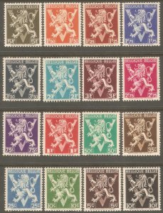 BELGIUM Sc# 322 - 337 MNH FVF Set16 Lion Rampant