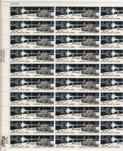 US Stamp - 1971 Space Achievement - 50 Stamp Sheet -   #1434-5