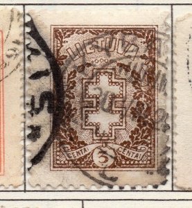 Lithuania 1921-27 Early Issue Fine Used 3c. 174364