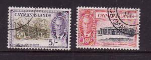 D3-Cayman Is.-Scott#133-34-two used KGVI-top values of set-1