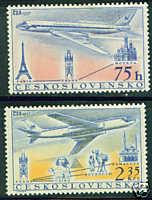 Czechoslovakia Scott C45-6 MH* airplane set CV$1.35 this ...