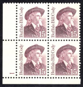 United States Scott #2177 Plate Block of 4 MINT NH OG, rich strong color.