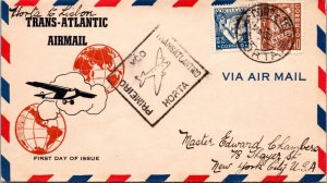 Portugal 1939 FFC - Trans-Atlantic Airmail - Horta To Lisbon - F72072