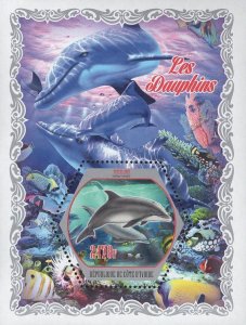 Dolphins Mammals Marine Fauna Corals Fish Souvenir Sheet Mint NH