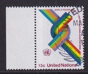 United Nations  New York  #272 cancelled 1976 interlocking bands 13c