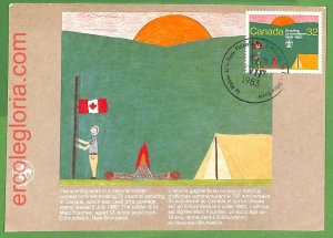 17305 - CANADA - MAXIMUM CARD - Scouting - 1983-