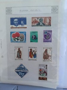 Rwanda Republic  stamps pages R24317