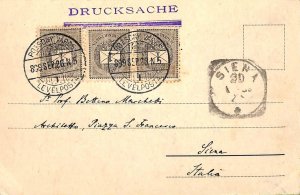 ac0869 - SLOVAKIA - POSTAL HISTORY - POSTCARD to Italy - Pozsony - 1899-