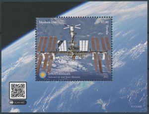 Tuvalu 2021 MNH Space Stamps Modern Day Smithsonian Museums 1v S/S I 