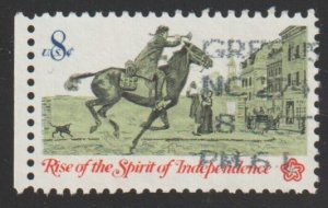 SC# 1478 - (8c) - American Bicentennial, postrider, used single