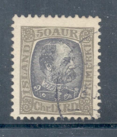 Iceland Sc 43 1902 50 aur Christian IX stamp used