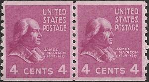 # 843 MINT NEVER HINGED JAMES MADISON