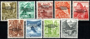 Switzerland #4o1-4o9 MNH CV $6.45 (X1802)