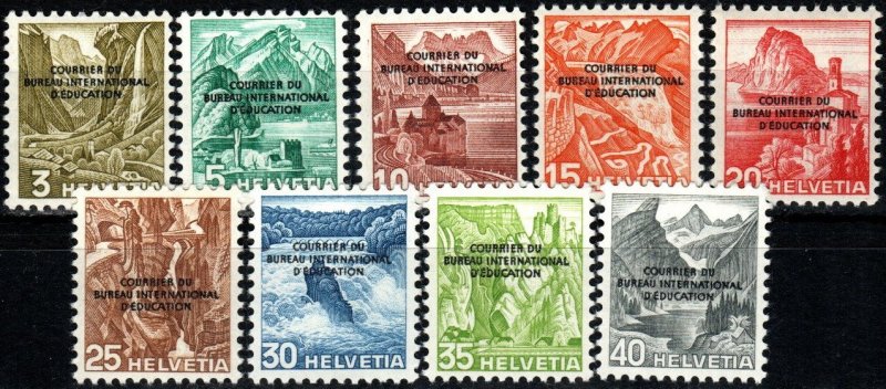 Switzerland #4o1-4o9 MNH CV $6.45 (X1802)