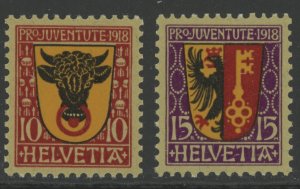 Switzerland B10-11 ** mint NH  PJ  (2312 29)