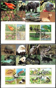 UN UNITED NATIONS 1990s SET OF 4 MAXI CARD MC MAXIMUM CARD ENDANGERED SPECIES