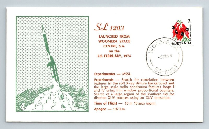 1974 Australia - SL1203 - Launched from Woomera Space Centre - F5884