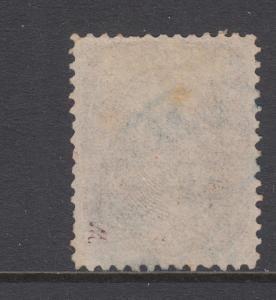 US Sc 75 used 1862 5c red brown Jefferson, blue CDS cancel sound & well centered