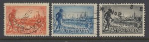 Australia, Scott 142-144 (SG 147-149), used