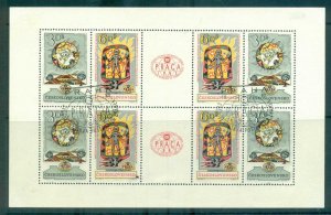 Czechoslovakia 1962 Praga World Exhib. Of Postage Stamps MS 8 CTO lot70533