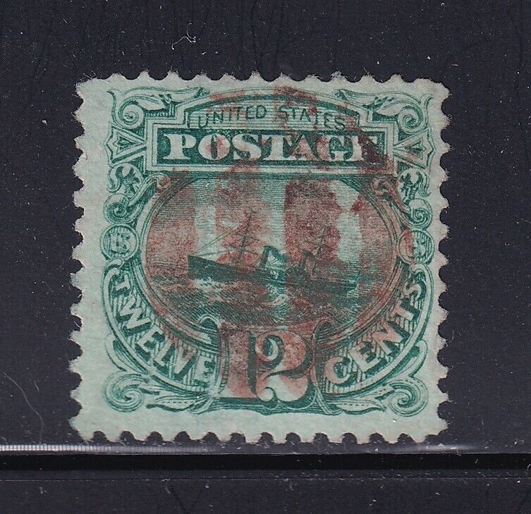 117 VF used neat Red fancy cancel with nice color cv $ 280 ! see pic !