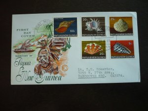 Postal History - Papua New Guinea - Scott# 268,273-275,277 - First Day Cover