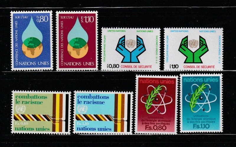 UN Geneva 65-72 Sets MNH Various
