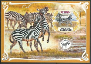 Gabon   2018  SS    Zebras   Mint NH VF   PD