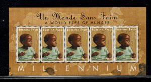 BURKINA FASO SC# 1157 SHEET/5 FVF/MNH